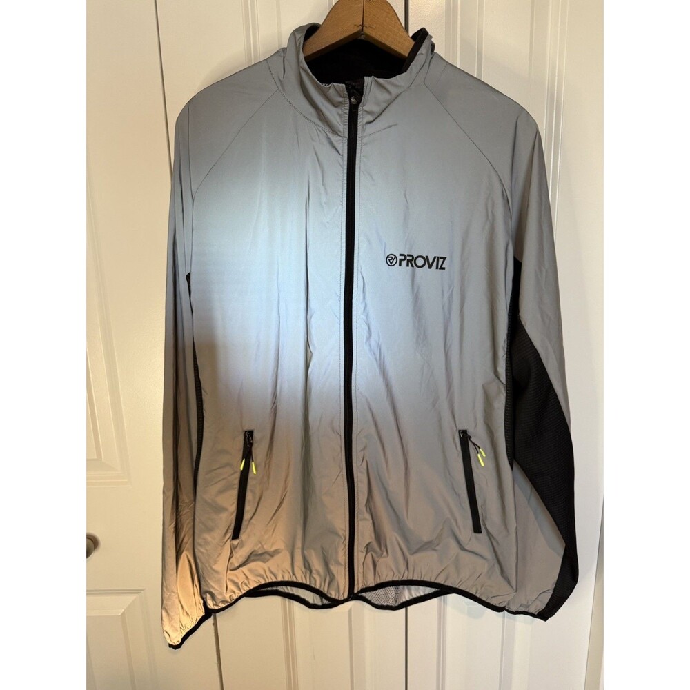 PROVIZ Reflect 360 Full Zip Cycling Jacket Men's SZ: XL Silver Gray